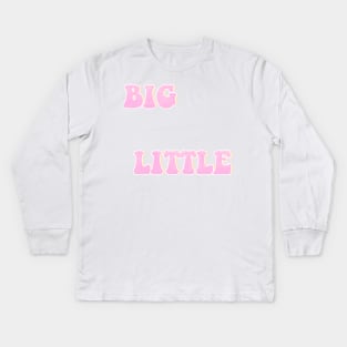 Big Little Stickers Kids Long Sleeve T-Shirt